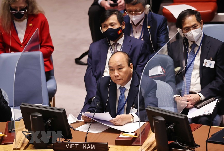 Statement by President Nguyen Xuan Phuc at high-level open debate of UNSC on climate security hinh anh 1