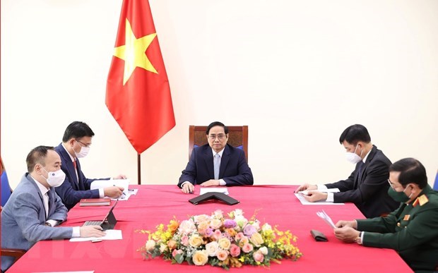 Prime Minister holds online talks with Turkish Vice President hinh anh 1
