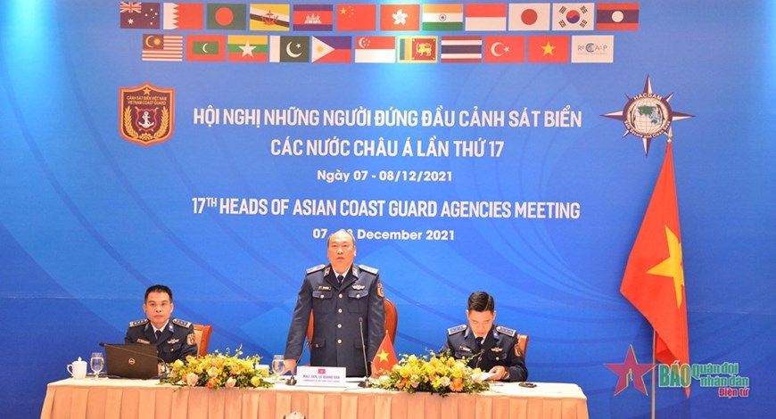 17th Heads of Asian Coast Guard Agencies Meeting held virtually hinh anh 1