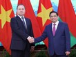 Prime Minister hosts welcome ceremony for Belarusian counterpart
