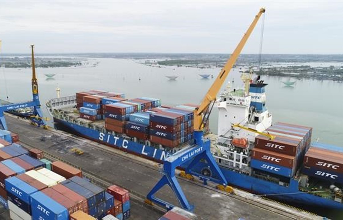 Chu Lai port welcomes biggest-ever container ship