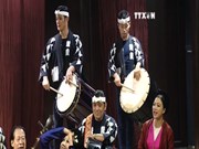 Japan percussion group joins folk music programme