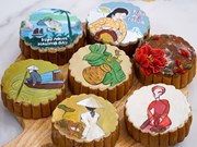90s girl adds flair to traditional mooncakes with artistic crust