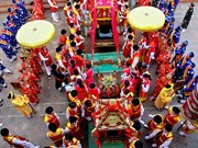 Exhilaration and anticipation in the Spring procession of Moc Village festival