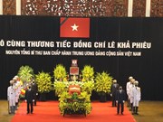 Respect-paying ceremony for former Party leader Le Kha Phieu starts