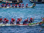 Ly Son island district’s boat racing festival