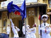 ASEAN flag-hoisting ceremony held in Hanoi