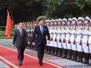 Mongolian President pays official visit to Vietnam