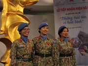 Female peacekeepers bring souvenirs from int’l tour of duty