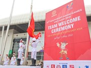 Memorable images of national flag at 31st SEA Games