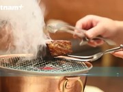 Japanese grilling art in Michelin restaurant features Vietnamese bun cha
