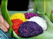 Five-coloured sticky rice - Quintessence of Muong Lo