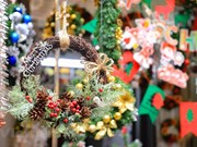 Hanoi’s Old Quarter street gets set for Christmas Eve festivities