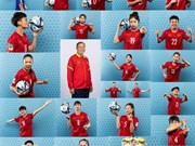 Vietnamese women football players in photos posted by FIFA