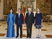 President holds talks with Italian counterpart