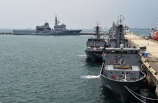 Joint naval exercise takes place in Singapore