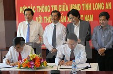 Vietnam News Agency, Long An strengthen communication cooperation