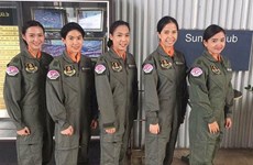 Thai air force welcomes first five female pilot trainees