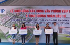 VSIP Nghe An builds office area