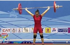 Thuy wins bronze at Asian Weightlifting Championships