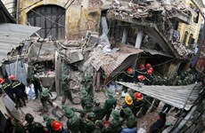Ancient French villa in Hanoi collapses