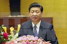 Chinese leader Xi Jinping addresses National Assembly session
