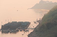 Mekong River level in northeast Thailand rises
