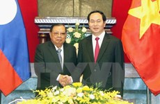 President meets Lao top leader