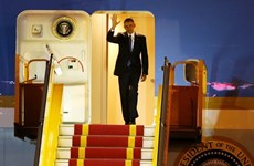 President Obama arrives for three-day visit 