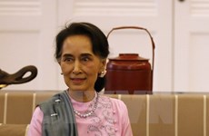 Myanmar State Counselor holds talks with Chinese Premier 