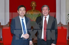 Politburo member welcomes new RoK Ambassador