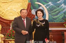 NA Chairwoman meets Lao Party General Secretary
