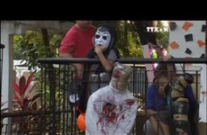 Philippines incorporates drug war into Halloween décor