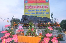 World’s biggest jade Buddha statue displayed in Binh Duong 