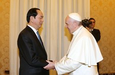 Vietnamese President meets with Pope Francis
