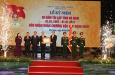 President Tran Dai Quang urged the Red River Delta province of Ha Nam 