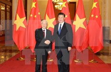 Party leader pays official visit to China