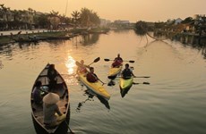 Kayak tours help clean up river in Hoi An