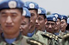 Special class of Vietnamese UN Peacekeeper in Central Africa