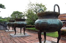 Nine Dynastic Urns national treasure at Hue Imperial Citadel 