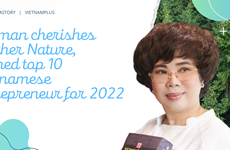 Woman cherishes Mother Nature, named top 10 Vietnamese entrepreneur for 2022