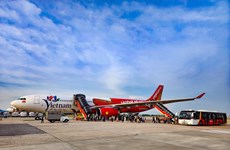 Vietjet welcomes wide-body aircraft bearing Vietnamese tourism symbol