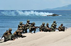 Philippines, US joint amphibious landing exercises start