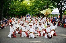 Japan-like cherry blossom festival Shinnen 2016 in Hanoi