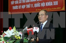 Top legislator talks with Ha Tinh voters ahead of NA session 