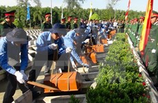 Dien Bien re-inters 27 sets of soldiers’ remains