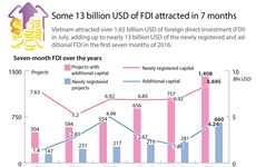 Some 13 billion USD of FDI attracted in 7 months