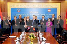 Vietnam, Laos fatherland fronts forge stronger ties