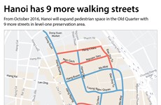 Hanoi expands pedestrian space