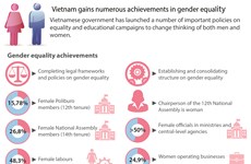 Vietnam gains numerous achievements in gender equality